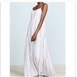 Splendid Linen Blend Maxi Dress